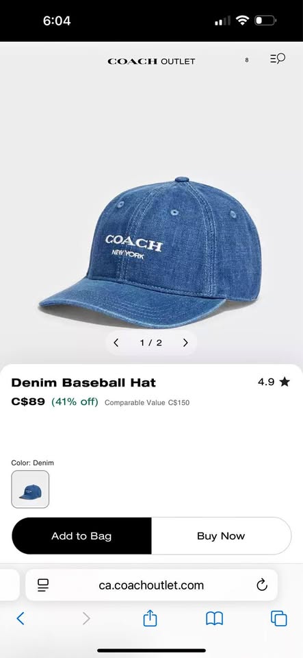 Brand New Coach Hat