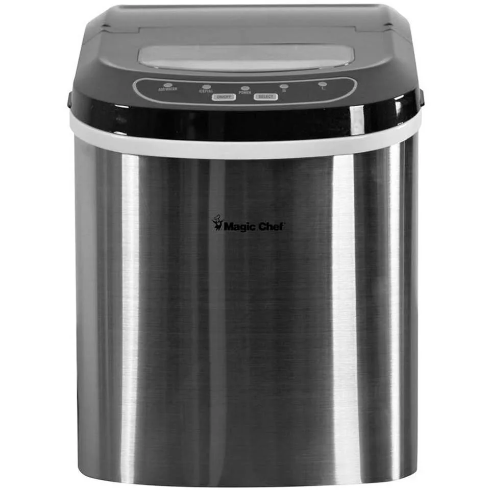 NEW Magic Chef Ice Maker (Stainless with Black Top) thumbnail