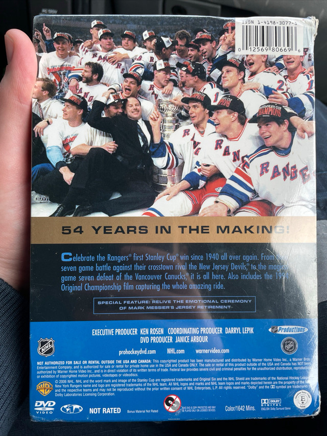 NHL 1994 New York Rangers Stanley Cup Champions DVD Brand New - photo 2