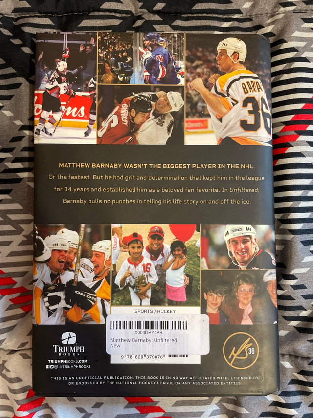 Matthew Barnaby Unfiltered Biography Book - photo 2