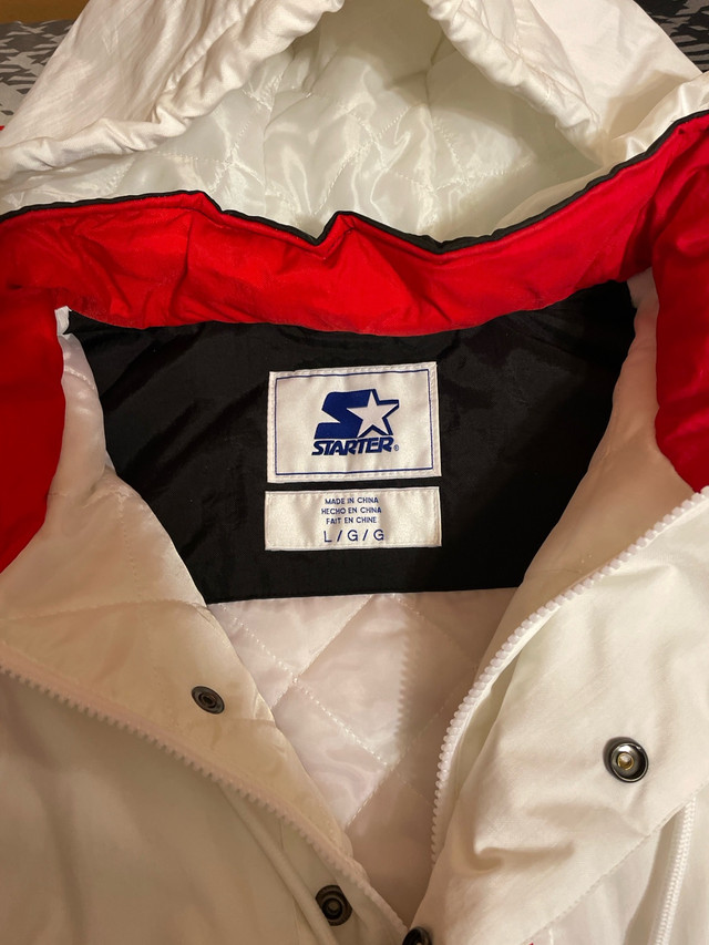 Toronto Raptors Starter Pull Over Jacket Size Large - photo 4