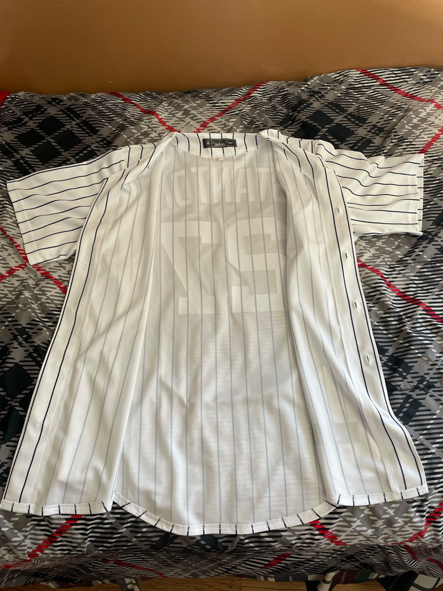 New York Yankees 27 Stanton Jersey Medium with hat S/M - photo 4