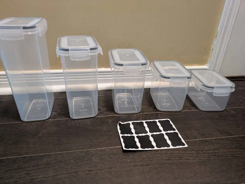 Brand new 5pc food storage containers set image indicator(4)