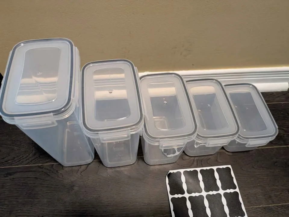 Brand new 5pc food storage containers set image indicator(5)