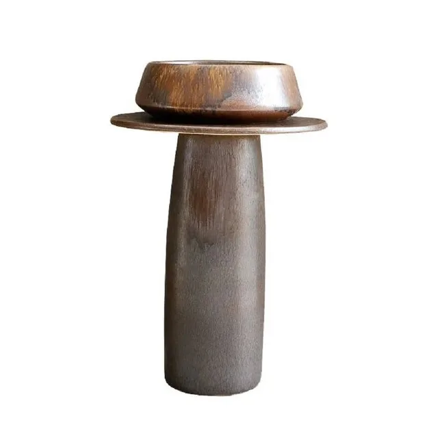 Homary Antique Brass Copper Circular Bathroom Sink thumbnail