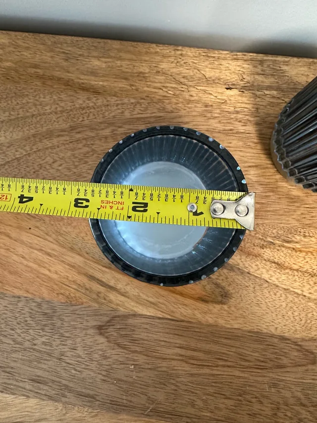 79 Clear Blue Glass Candle Votivr Holders with Gold Base image indicator(4)