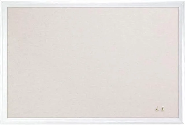 NEW Linen Bulletin Board, 30 x 20, Natural/White thumbnail
