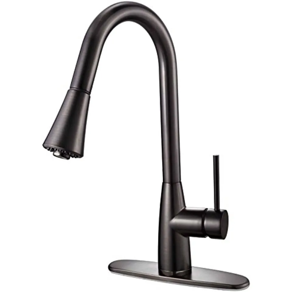 16-3187 Classic Bronze Gooseneck Kitchen Faucet thumbnail