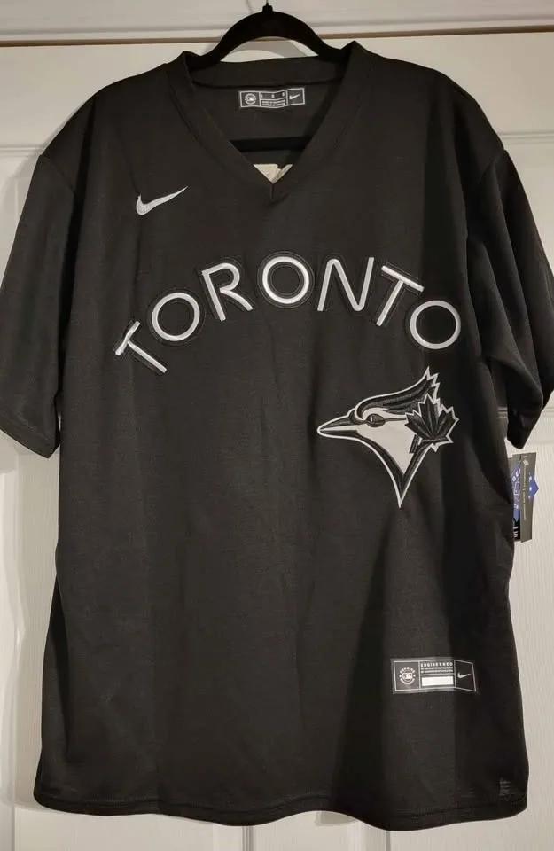 One of a Kind Black Toronto Blue Jays Jersey image indicator(4)