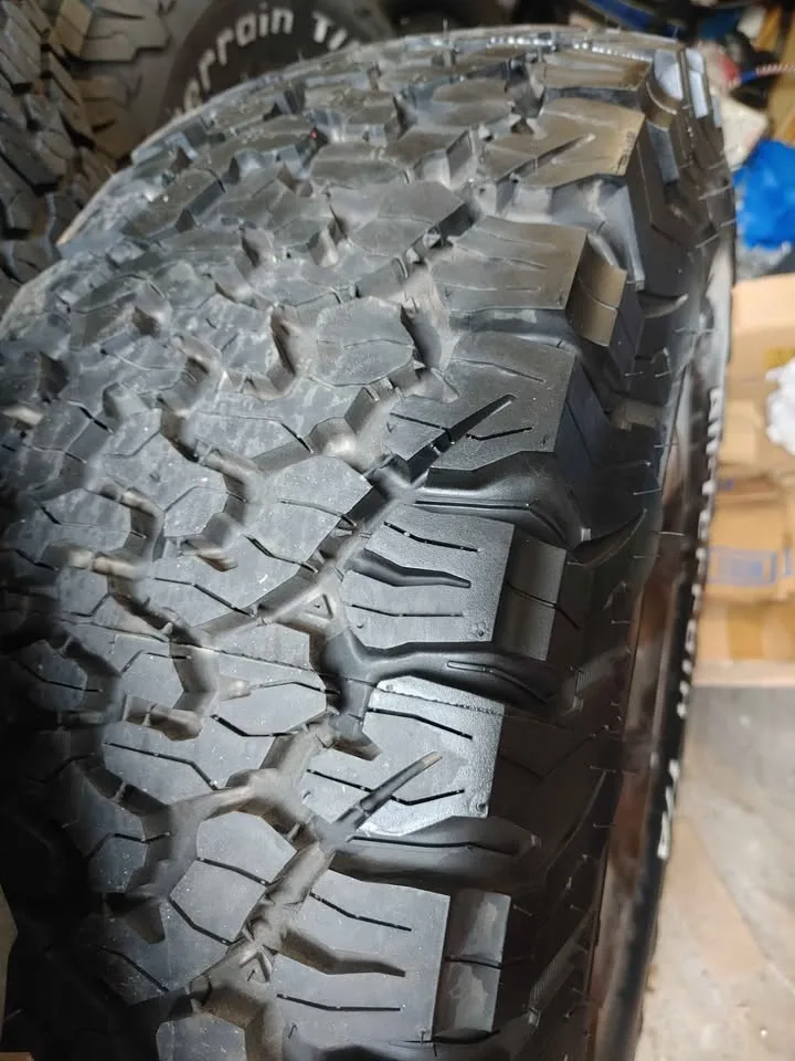 Set of 5 - BF Goodrich /All-Terrain tires / Alloy rims with TPS image indicator(5)