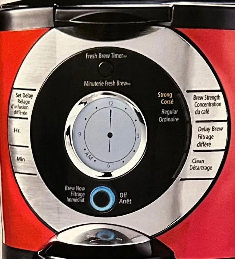 🤩 Oster 12 Cup Programmable Coffee Maker - Red ✨✨ image indicator(3)