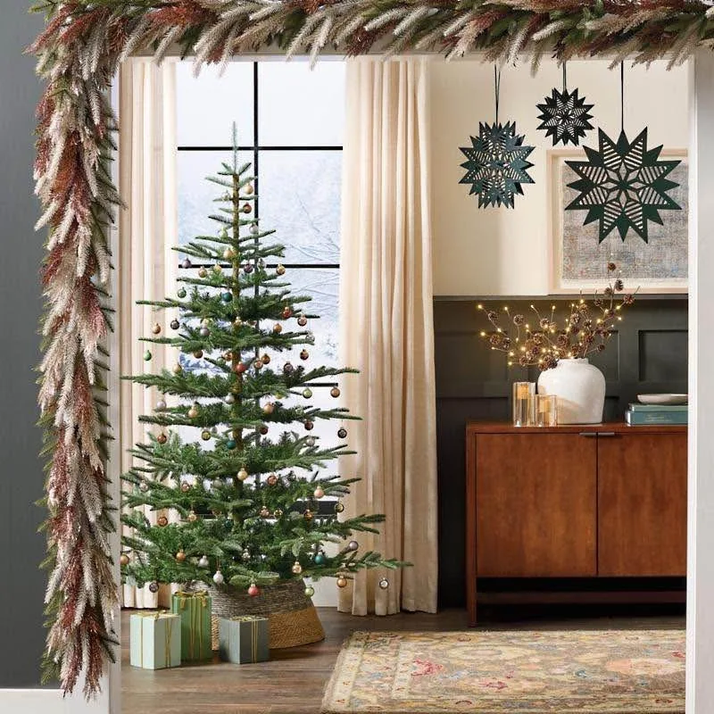 8’ Noblis Fir Un-Lit Christmas Tree image indicator(3)