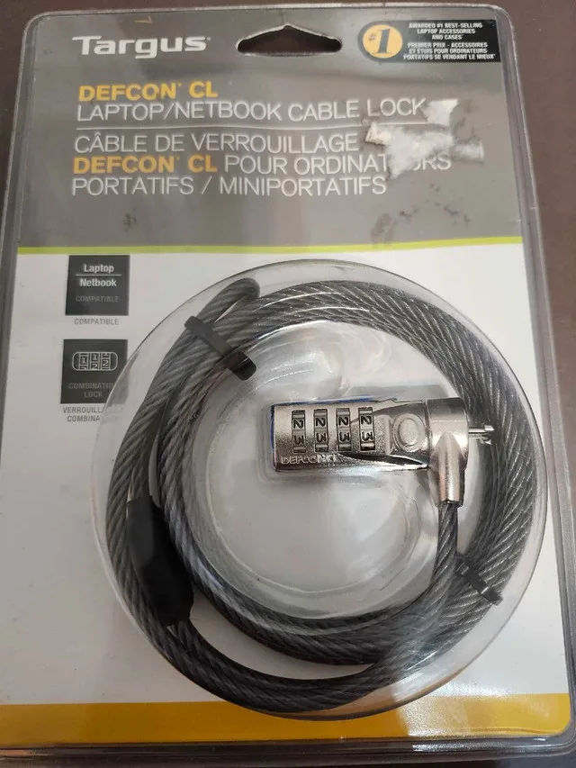 Targus DEFCON CL Laptop Lock thumbnail