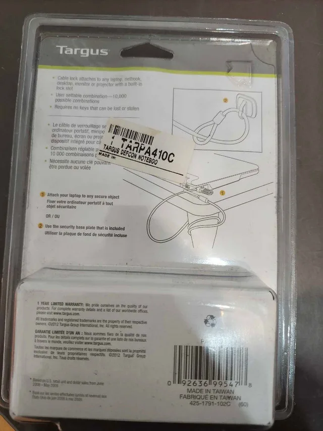 Targus DEFCON CL Laptop Lock image indicator(2)