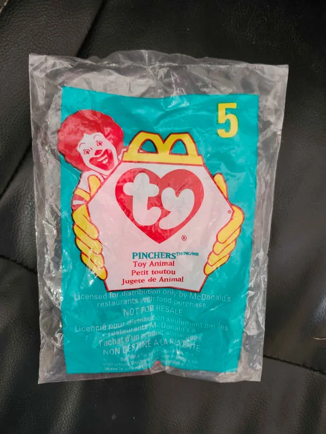 McDonald's Ty Pinchers Toy thumbnail