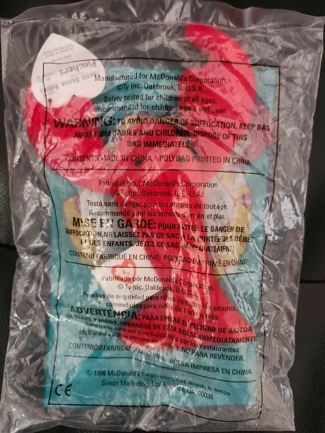 McDonald's Ty Pinchers Toy image indicator(2)