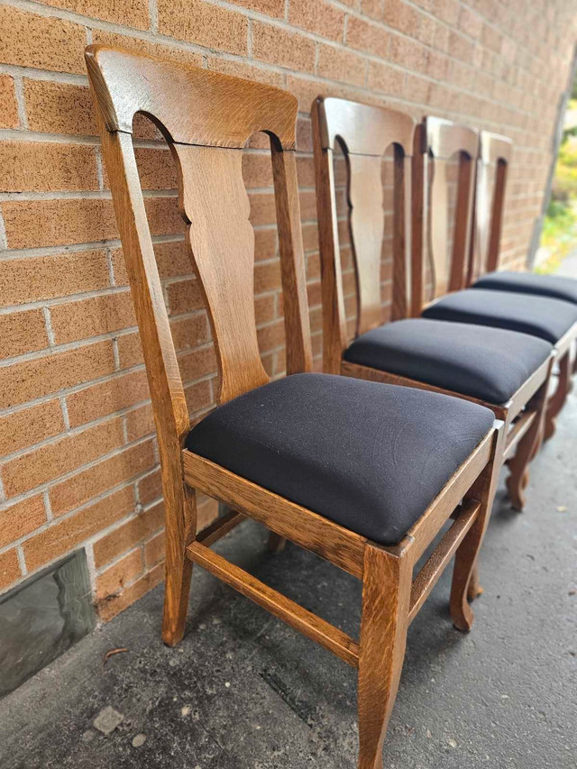 Vintage Oak Dining Chairs (Set of 4) - photo 2