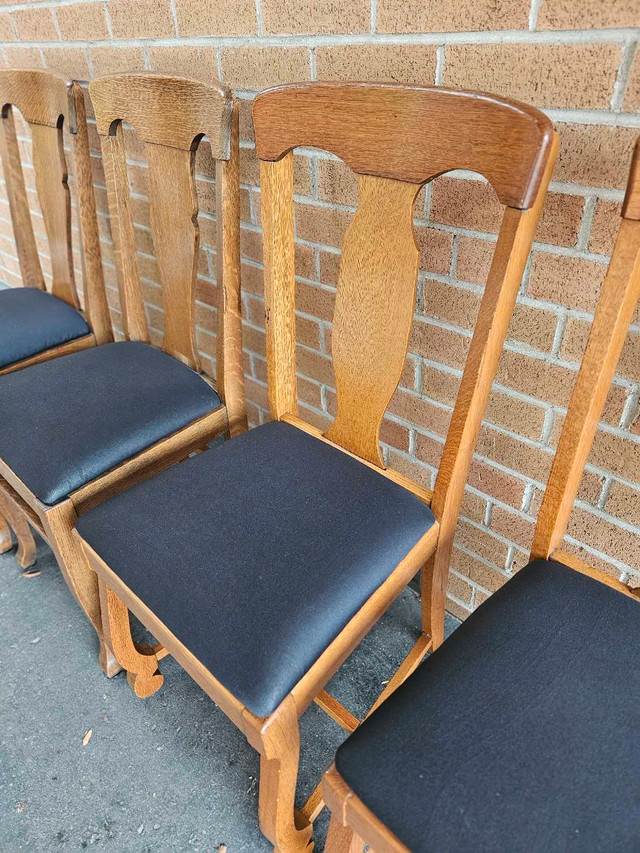 Vintage Oak Dining Chairs (Set of 4) - photo 3