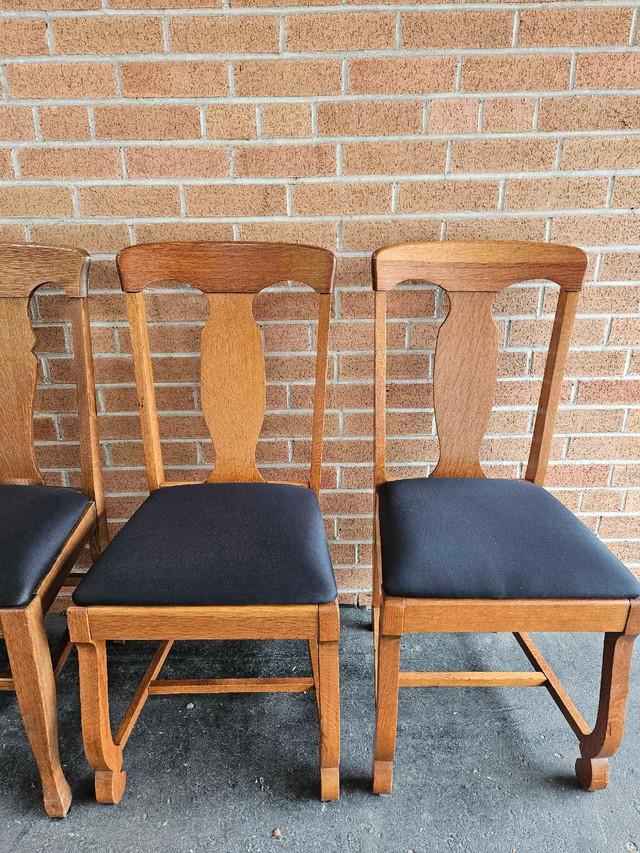 Vintage Oak Dining Chairs (Set of 4) - photo 4