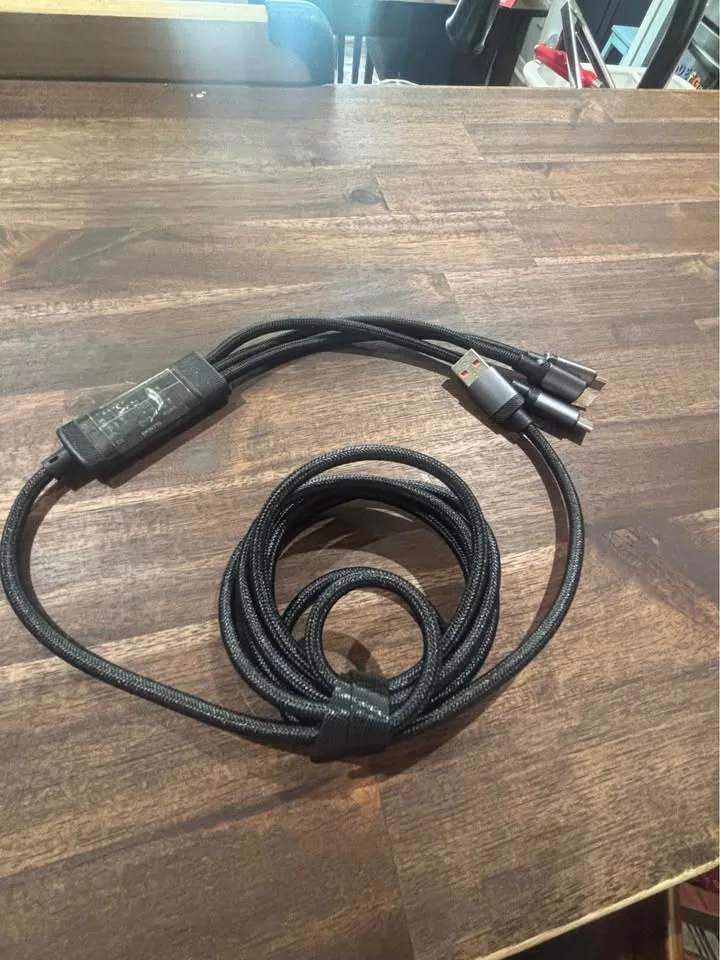 🔥 Ultimate 3-in-1 Fast Charging Cable - 120W Digital Display 🔥 image indicator(3)