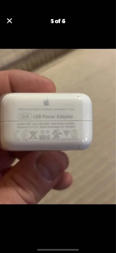 Apple 10W USB Power Adapter – Model A1357 image indicator(2)