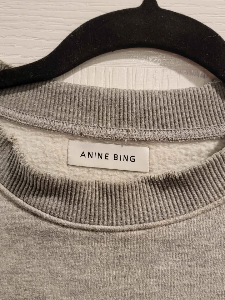 ANINE BING Vintage Logo Sweatshirt, Like New, Large - photo 5