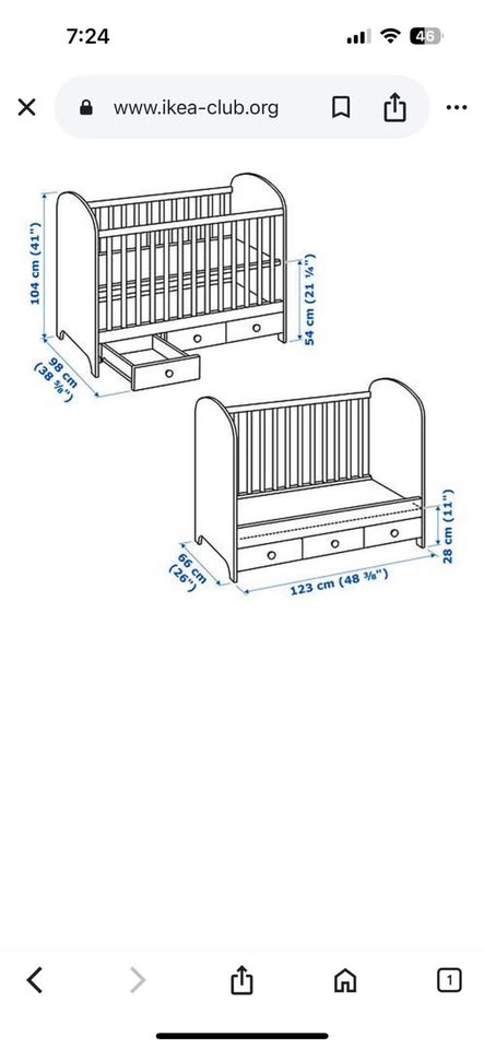Gonatt Crib / kids bed - photo 4