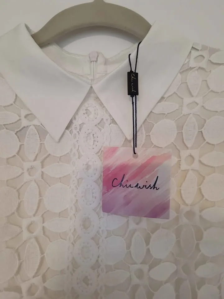 Chic Wish Wite lace dress image indicator(2)