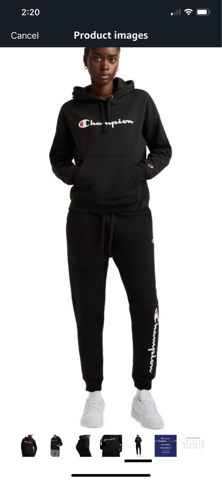 Champion Womens Powerblend Relaxed Hoodie, Script logo - photo 2