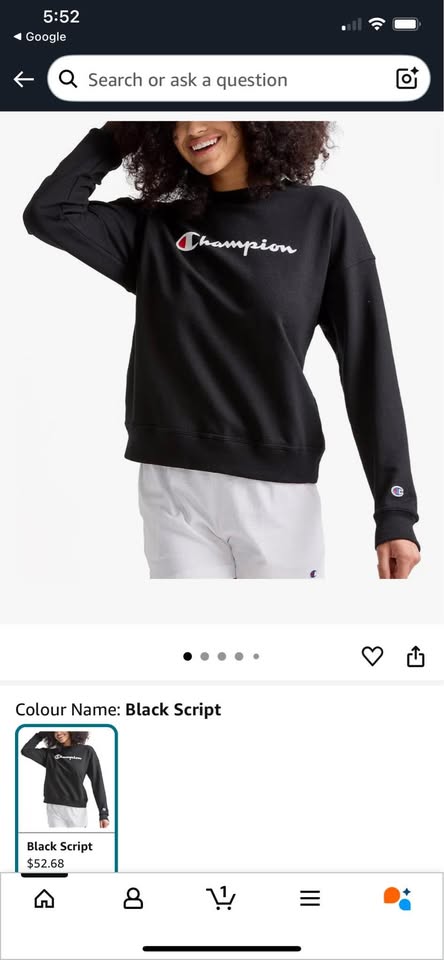 Champion Womens Powerblend Relaxed Hoodie, Script logo - photo 3