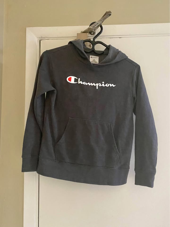 Champion Womens Powerblend Relaxed Hoodie, Script logo - photo 4