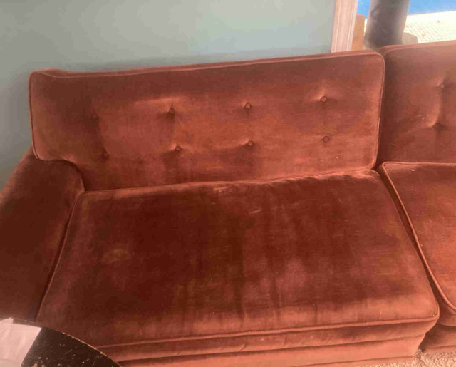 Stunning vintage 1950’s, reupholstered in the 70’s extra long