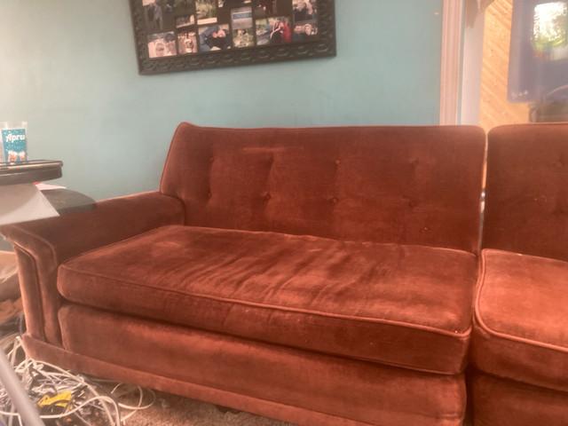 Stunning vintage 1950’s, reupholstered in the 70’s extra long - photo 2