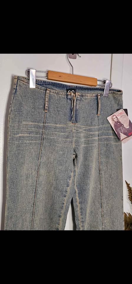 Sz 5/6 Y2K New with Tag XOXO Low Rise Flare Vintage Jeans - photo 2