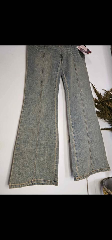 Sz 5/6 Y2K New with Tag XOXO Low Rise Flare Vintage Jeans - photo 3