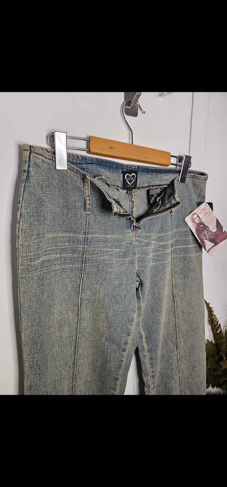 Sz 5/6 Y2K New with Tag XOXO Low Rise Flare Vintage Jeans image indicator(5)