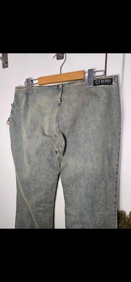 Sz 5/6 Y2K New with Tag XOXO Low Rise Flare Vintage Jeans image indicator(8)