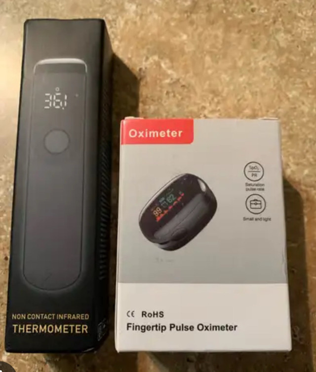 Non contact Thermometer and Oximeter set!