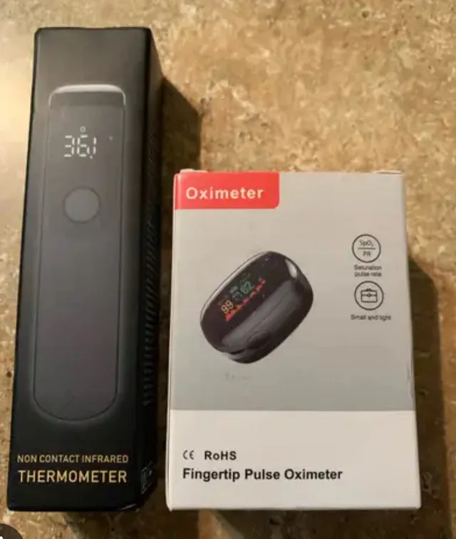 Non contact Thermometer and Oximeter set! thumbnail