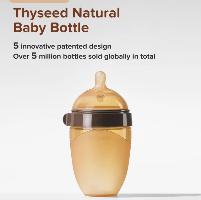 Thyseed Silicone Baby Bottle! 3-7 Months!