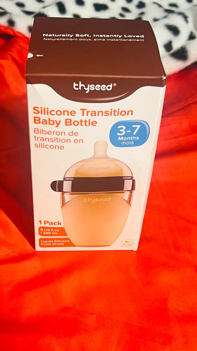 Thyseed Silicone Baby Bottle! 3-7 Months! image indicator(3)