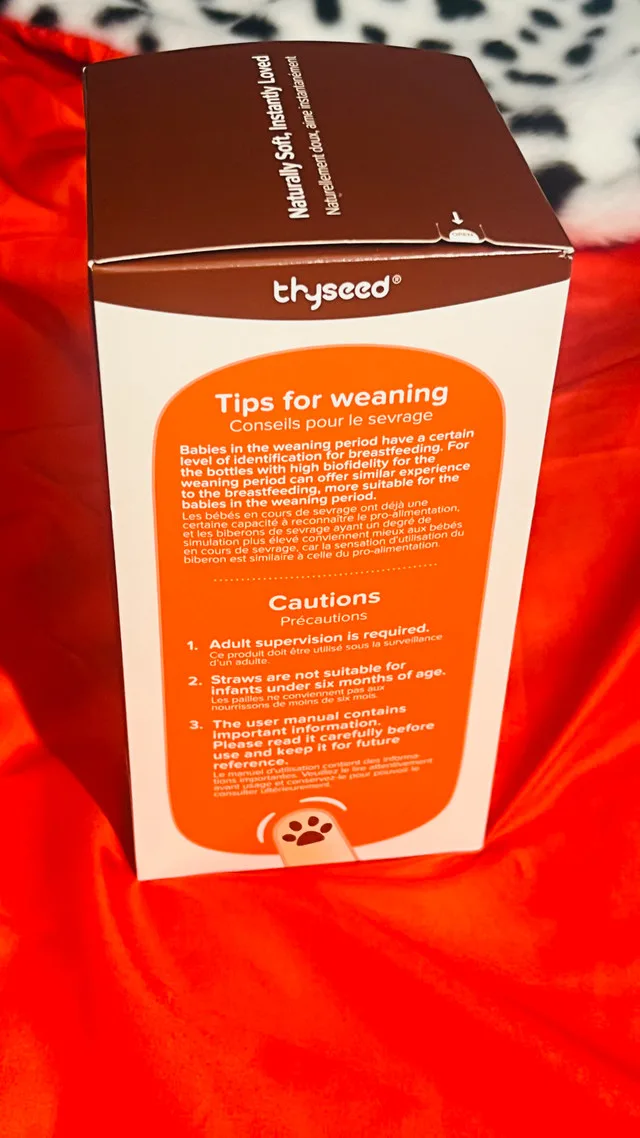 Thyseed Silicone Baby Bottle! 3-7 Months! image indicator(6)