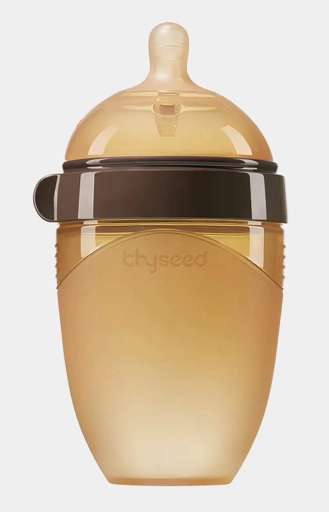 Thyseed Silicone Baby Bottle! 3-7 Months! image indicator(7)