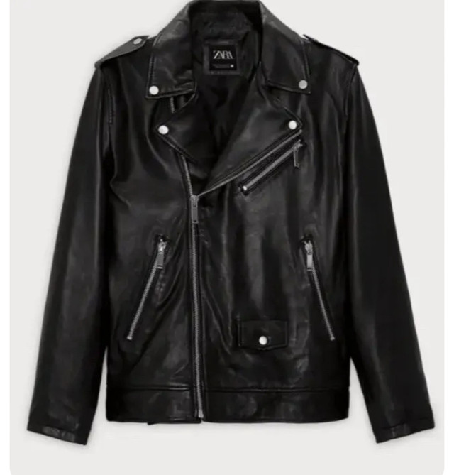 Biker Jacket Racer Bomber Aviator! Size L
