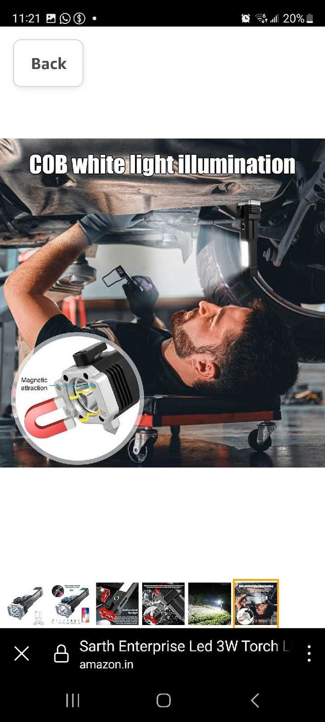 LED TORCH WITH WINDOW HAMMER AND SEAT CUTTER - photo 3