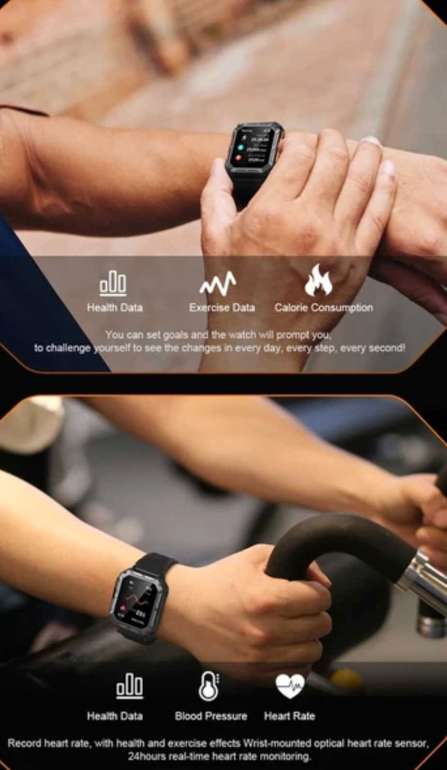 C20PRO SMARTWATCH, SILICONE BLACK - photo 5