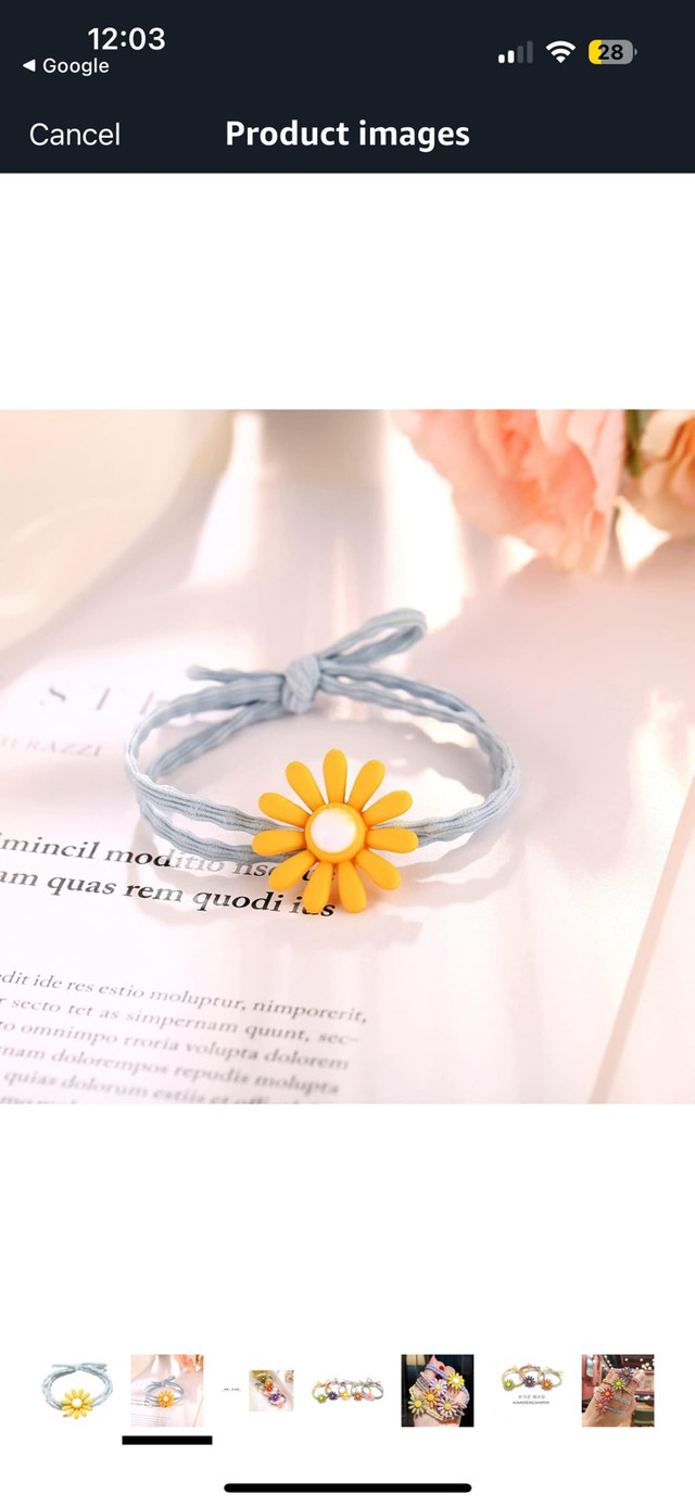 1 pc Sunflower Hairtye with Necklace - photo 2