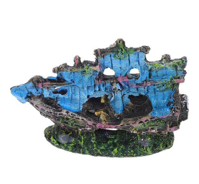 Sunken Ship Decoration for Fish Tank
