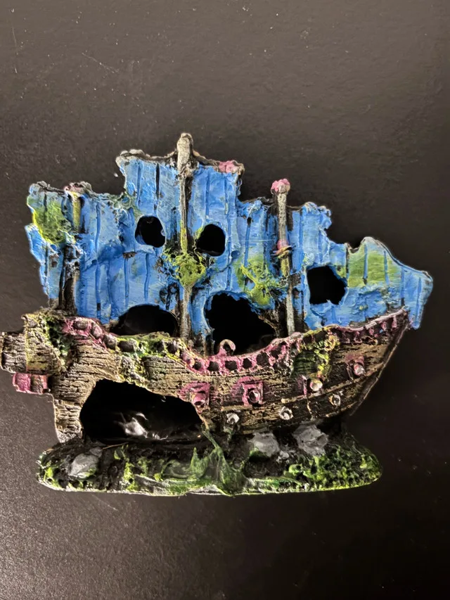 Sunken Ship Decoration for Fish Tank image indicator(5)