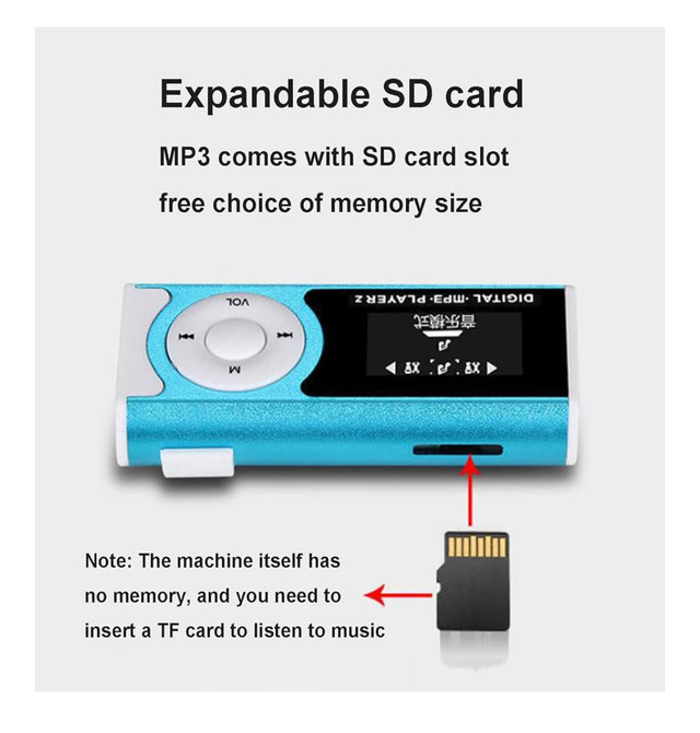 Brand new MP3 Player with Flashlight, Clip, and Headphones - photo 5